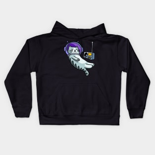 Astronaut Cat Kids Hoodie